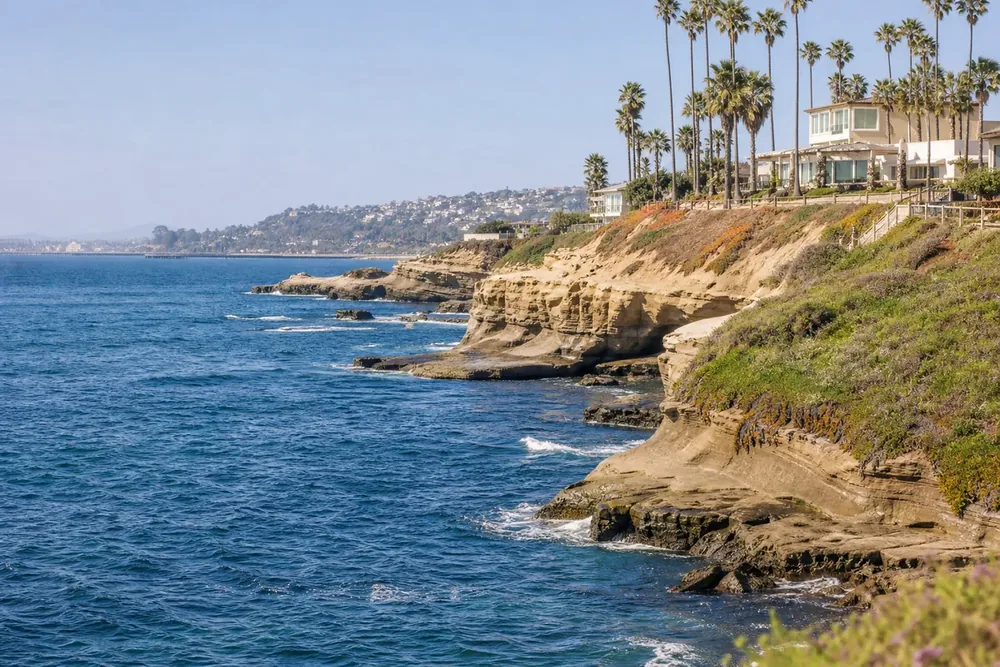La côte de La Jolla à San Diego, Californie