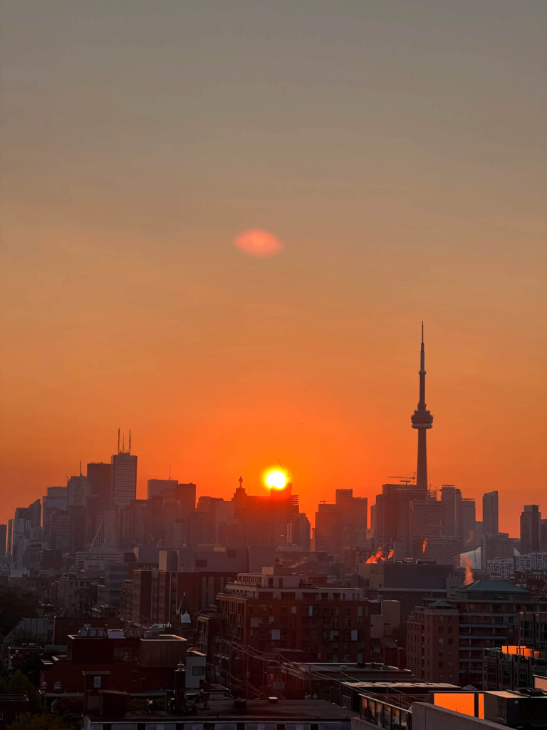 Visite Toronto - coucher de soleil Toronto